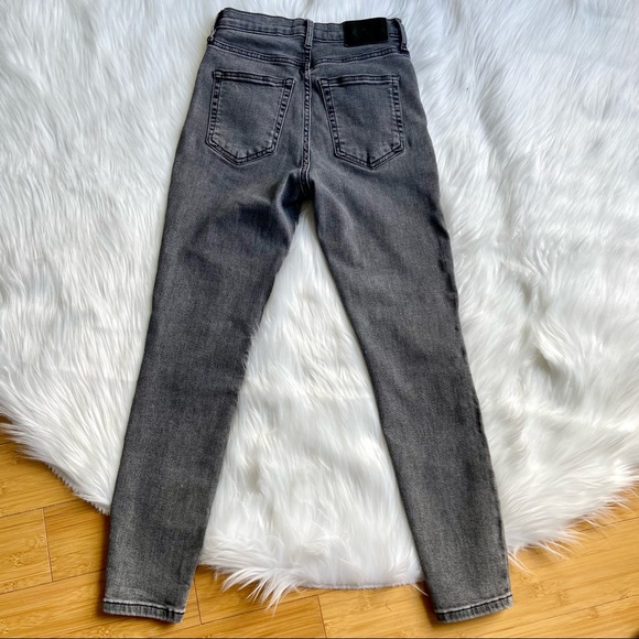 - Everlane Smokey Grey High Rise Skinny Ankle Jeans - Picture 3 of 9